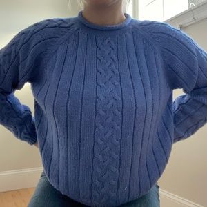 Karen Scott Perry Winkle Cable Knit Sweater, Size Medium